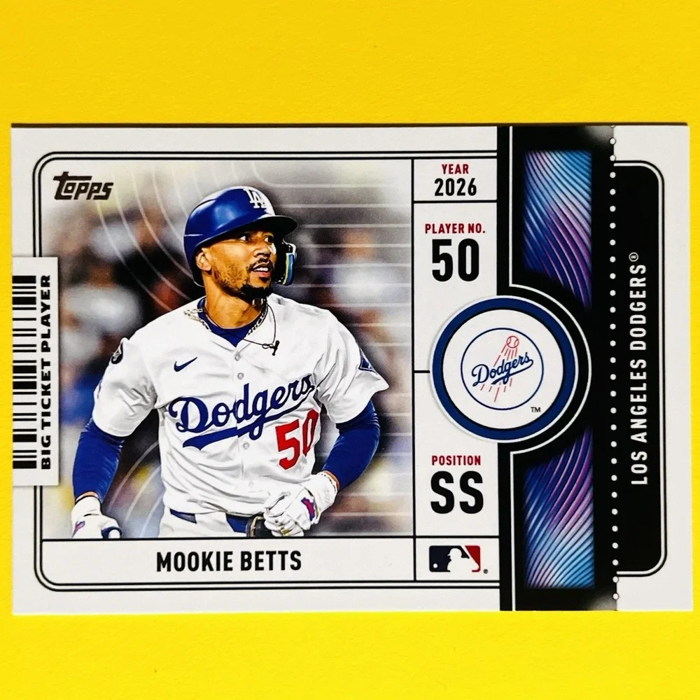 Mookie Betts 2026 Topps Series 1 Big Ticket Player Insert #BTP-8 Dodgers